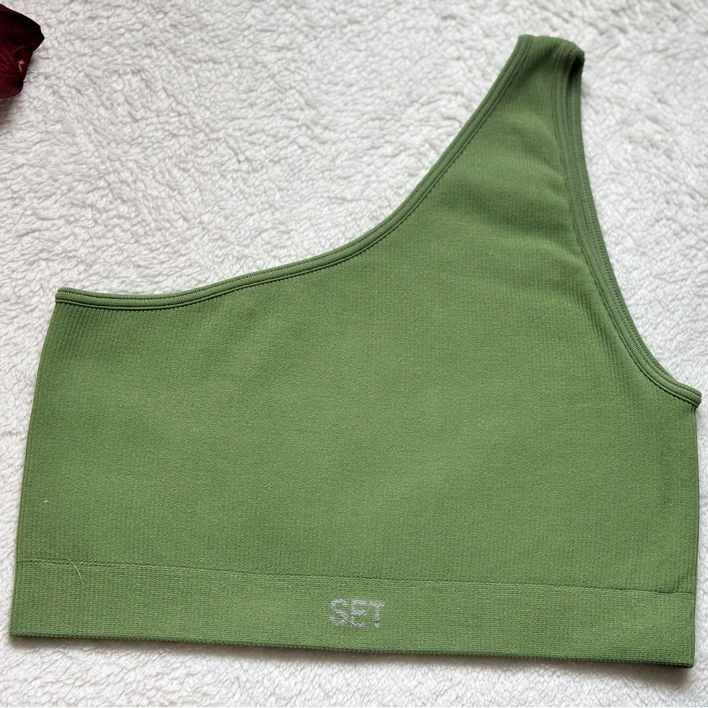 SET ACTIVE Ribbed One Shoulder Bra